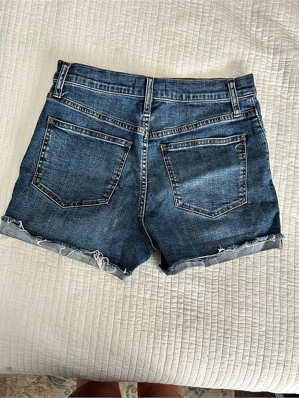 Madewell High-Rise Denim Shorts in Button-Front Edition